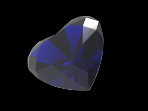 heart shape gem 3D Print Model