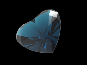 heart shape gem 3D-printmodel