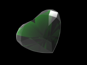 heart shape gem 3D-printmodel