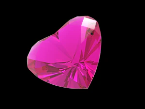 heart shape gem 3D Print Model