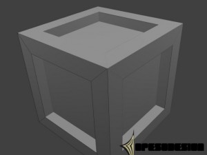 crate lowpoly Modèle 3D