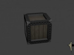 crate lowpoly Modèle 3D
