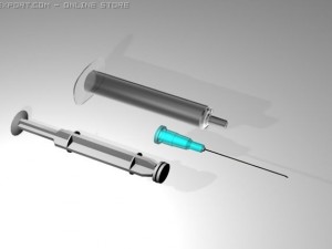 syringe 3D 모델