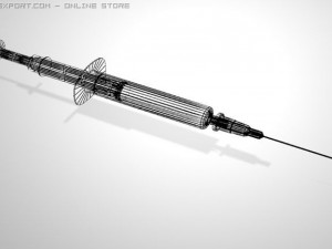 syringe 3D 모델