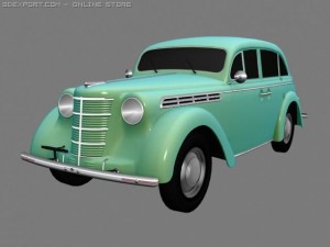 Moskvich 400420 3D Модель