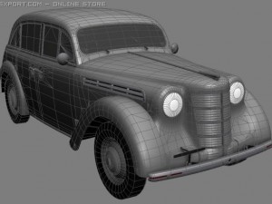Moskvich 400420 Model 3D