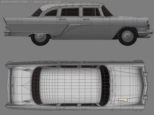 Gaz13chaika 3D 模型