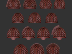 Alfa Lejyonu omuz pullu 3D Baskı Modeli