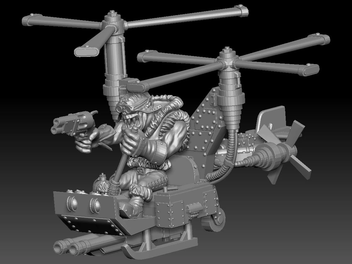 Deffkopta two screws 3D Print Model .c4d .max .obj .3ds .fbx .stl .blend