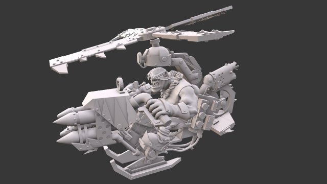 Deffkopta one screw 3D Print Model .c4d .max .obj .3ds .fbx .stl .blend 