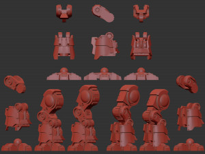 Modification of the leg for Redemptor Dreadnought 3D Print Model