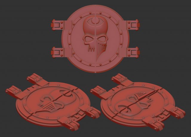 Deimos Pattern Rhino hatch 3D Print Model .c4d .max .obj .3ds .fbx .stl .blend 