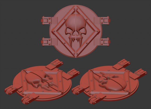 Rhino hatch Space Wolves fang 3D Print Model .c4d .max .obj .3ds .fbx .stl .blend 