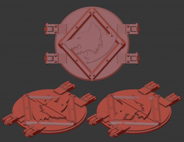 Rhino hatch Space Wolves head Modèles 3D en vedette .c4d .max .obj .3ds .fbx .stl .blend 