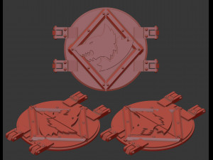 Rhino hatch Space Wolves head Modello di stampa 3D