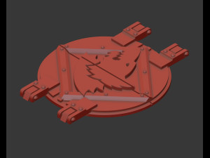 Rhino hatch Space Wolves head Modèles 3D en vedette