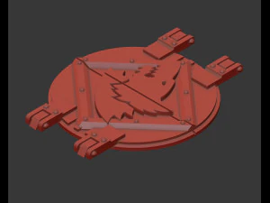 Rhino hatch Space Wolves head 3D Print Model