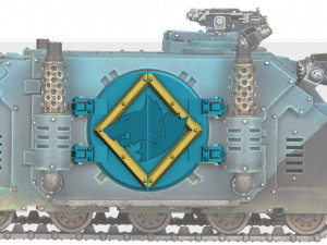Rhino hatch Space Wolves head Modèles 3D en vedette