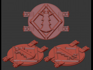 Rhino hatch Space Wolves claw Modello di stampa 3D