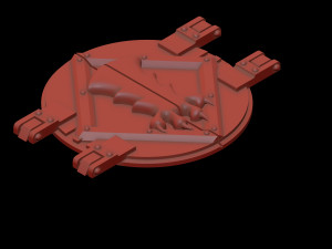 Rhino hatch Space Wolves claw 3Dプリントモデル