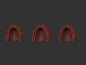 Alpha Legion shoulder scaly - mk4-6-7 Modèles 3D en vedette