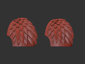 Alpha Legion shoulder scaly - phobos 3D Print Model