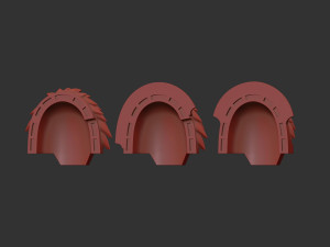 Alpha Legion shoulder scaly - terminator 3D Print Model