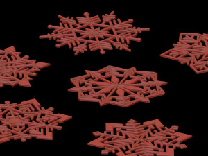 Snowflakes for decoration 3D Print Model