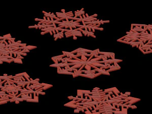 Snowflakes for decoration 3D Print Model