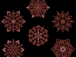 Snowflakes for decoration 3D Print Model