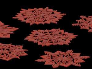 Snowflakes for decoration 3D Print Model