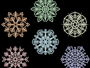 Snowflakes for decoration Modello di stampa 3D