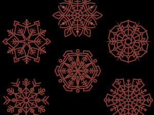 Snowflakes for decoration 3D Print Model