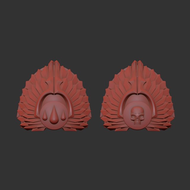 Sanguinary Guard shoulder - mk3 3D Принт Модель .c4d .max .obj .3ds .fbx .stl .blend