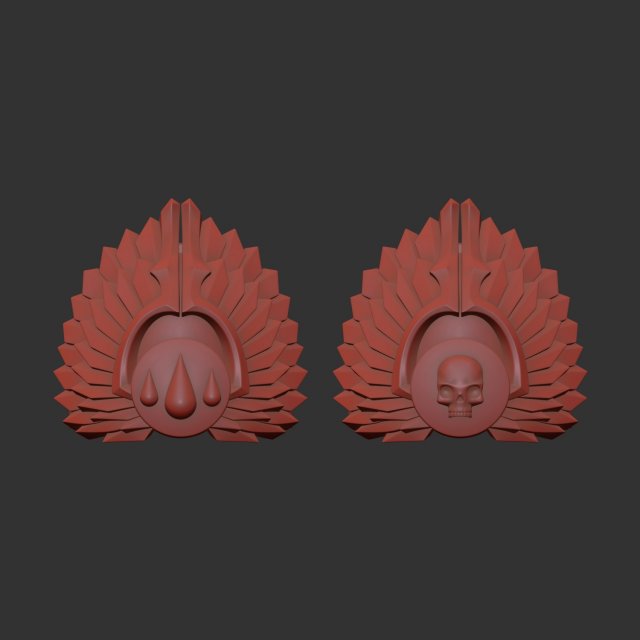 Sanguinary Guard shoulder - mk4-6 3D-printmodel .c4d .max .obj .3ds .fbx .stl .blend 