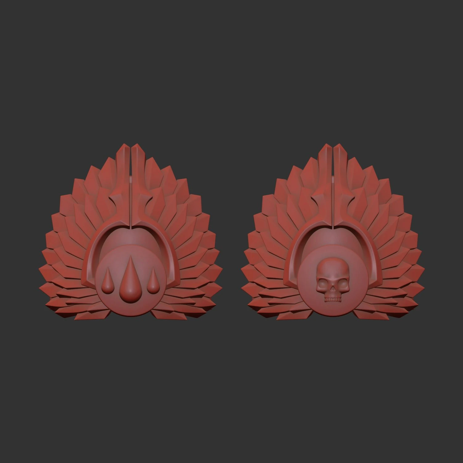 Sanguinary Guard shoulder - mk4-6 3D Print Model .c4d .max .obj .3ds .fbx .stl .blend 