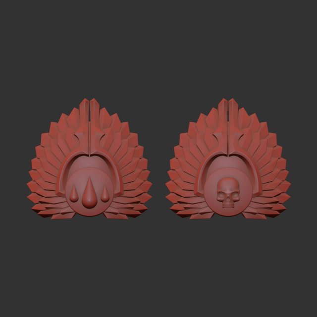 Sanguinary Guard shoulder - phobos 3D-Druckmodell .c4d .max .obj .3ds .fbx .stl .blend 