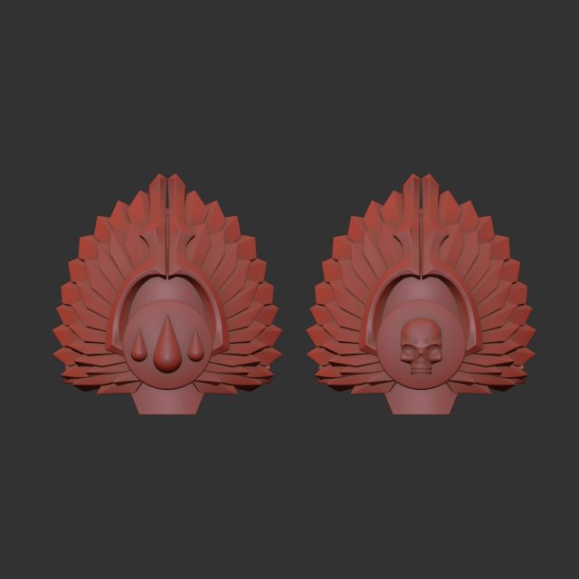 Sanguinary Guard shoulder - gravis 3Dプリントモデル .c4d .max .obj .3ds .fbx .stl .blend 