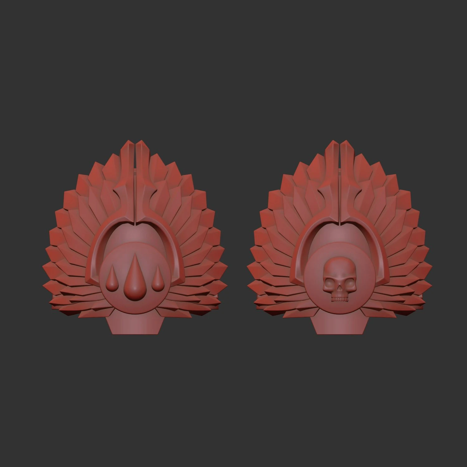 Sanguinary Guard shoulder - gravis 3D Print Model .c4d .max .obj .3ds .fbx .stl .blend 