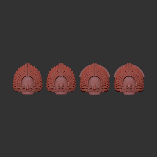 Sanguinary Guard shoulder - terminator 3D Print Model .c4d .max .obj .3ds .fbx .stl .blend 