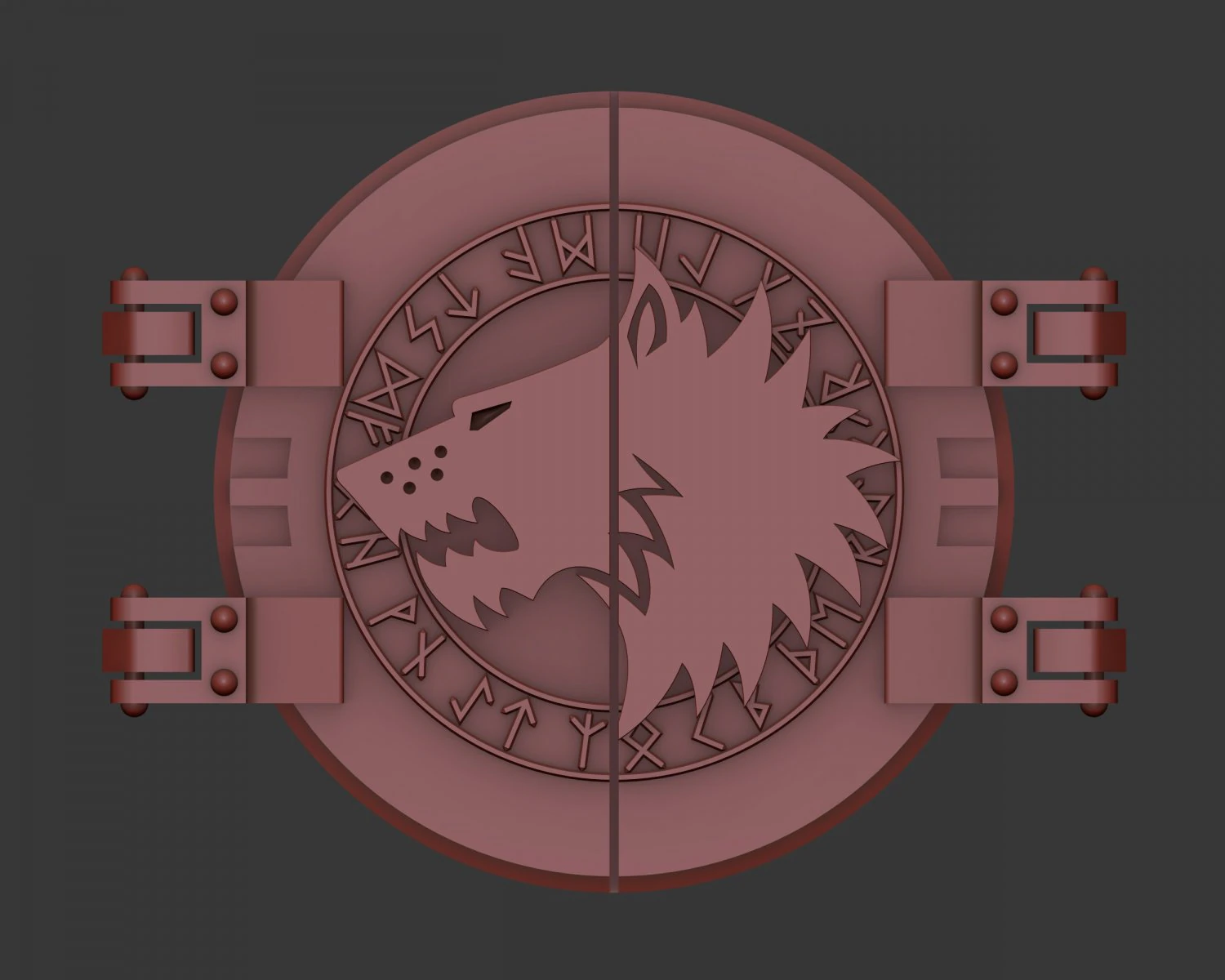 Rhino hatch Space Wolves 3D Print Model .c4d .max .obj .3ds .fbx .stl .blend