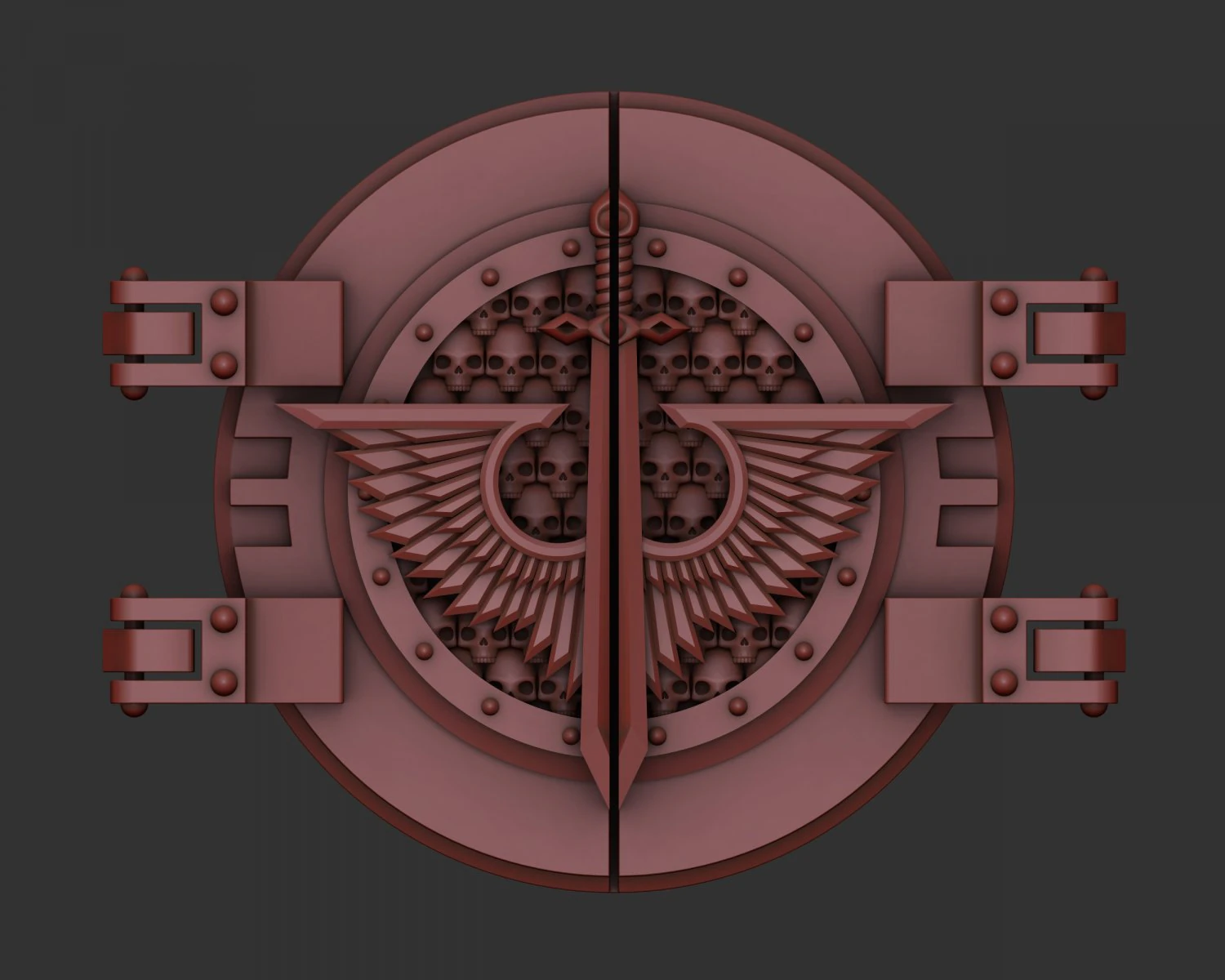 Rhino hatch Dark Angels 3D Print Model .c4d .max .obj .3ds .fbx .stl .blend 