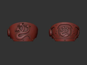 Alpha Legion Tartaros Terminat&ouml;r omuzları 3D Baskı Modeli