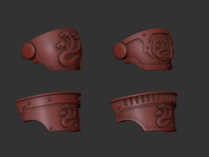 Alpha Legion Relic Terminator shoulders 3D Принт Модель