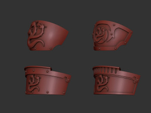 Alpha Legion Relic Terminator shoulders 3D Принт Модель
