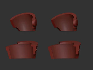 Alpha Legion Relic Terminator shoulders 3D Print Model