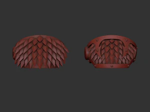 Alpha Legion Tartaros Terminat&ouml;r omuzları 3D Baskı Modeli