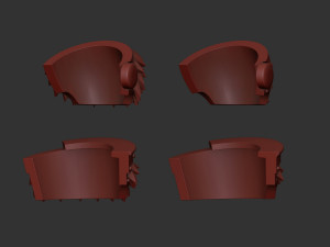 Alpha Legion Relic Terminator shoulders 3D Print Model