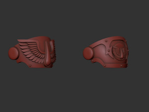 Blood Angels Tartaros Terminator shoulders 3D प्रिंट मॉडल