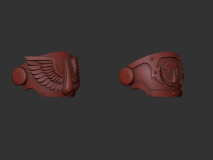 Blood Angels Tartaros Terminator shoulders 3D Print Model
